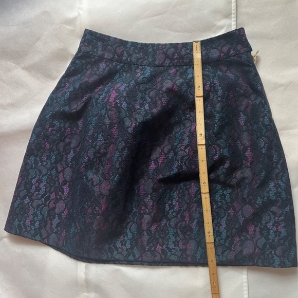 Marc by Marc Jacobs Tartan Lace Black A-line Mini Cocktail Multicolor Skirt - Picture 5 of 9